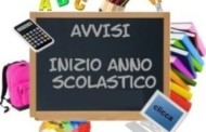 INIZIO ANNO SCOLASTICO 2019-2010