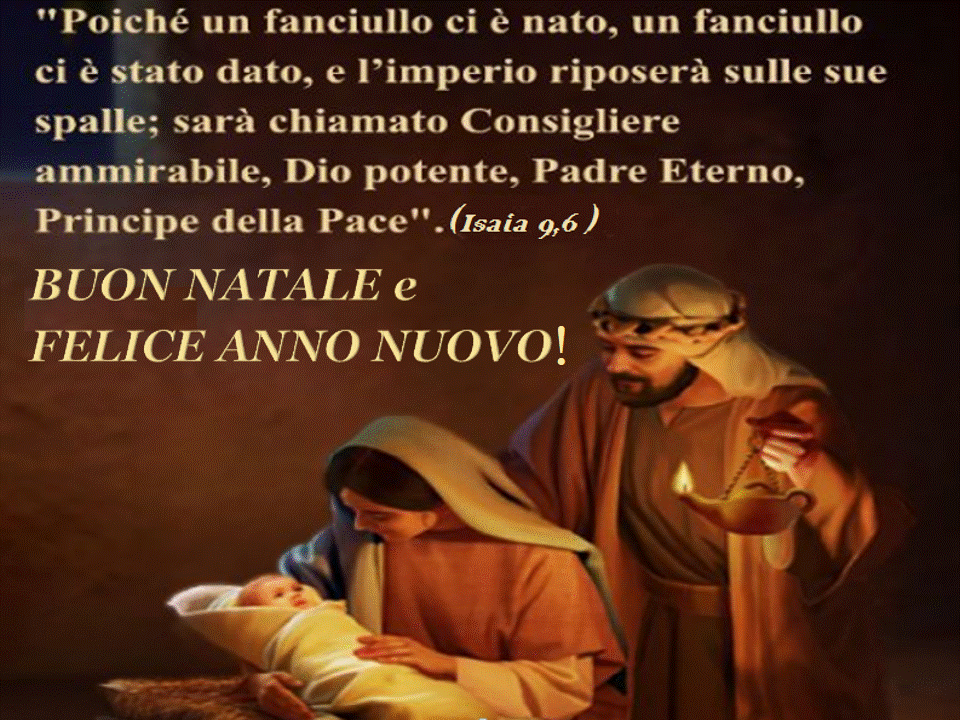 BUON NATALE E FELICE ANNO NUOVO