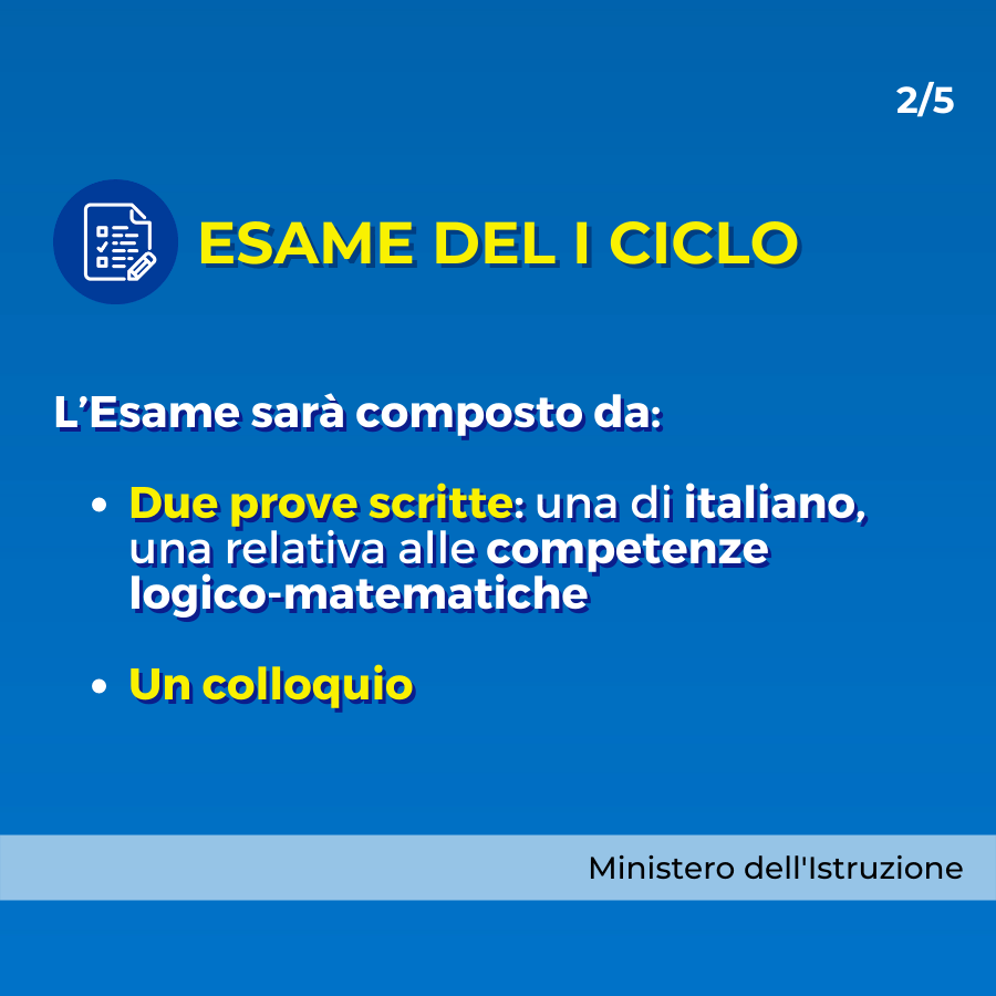 Esami di Stato primo ciclo di istruzione